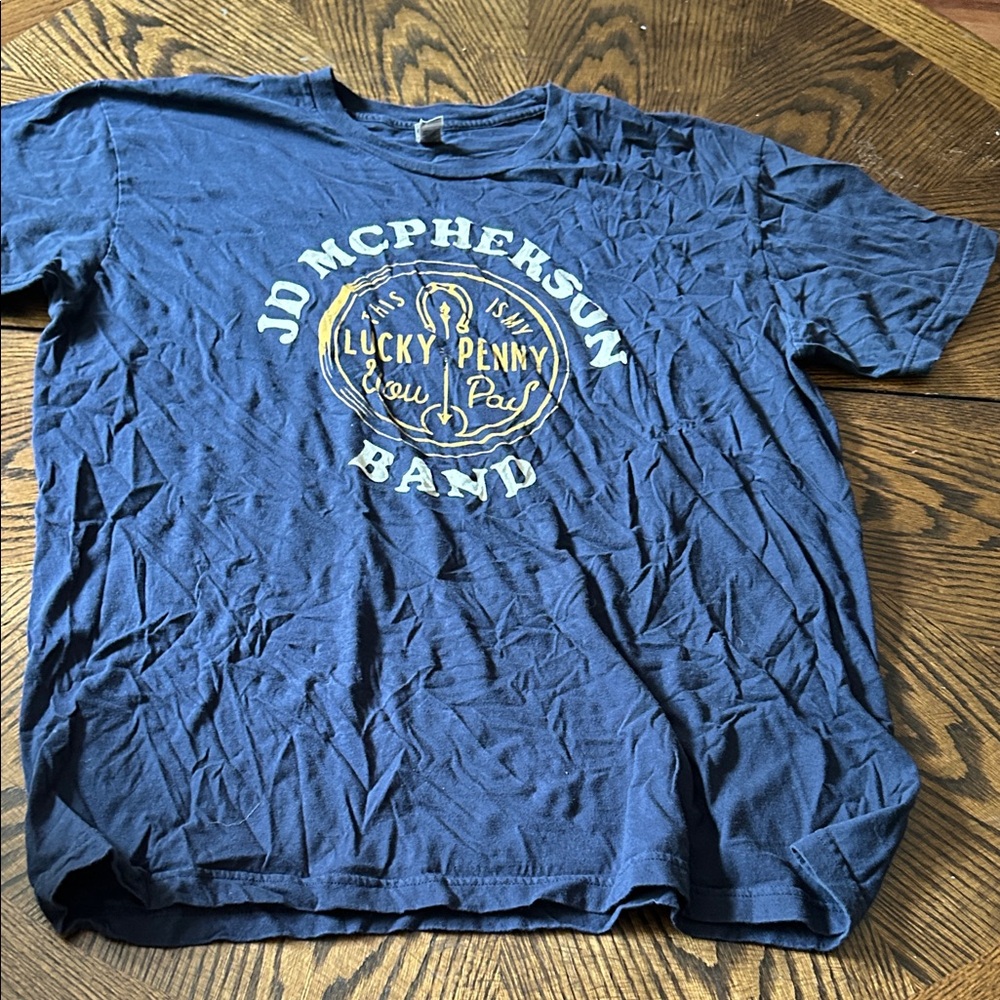 JD McPherson Band Blue T-Shirt